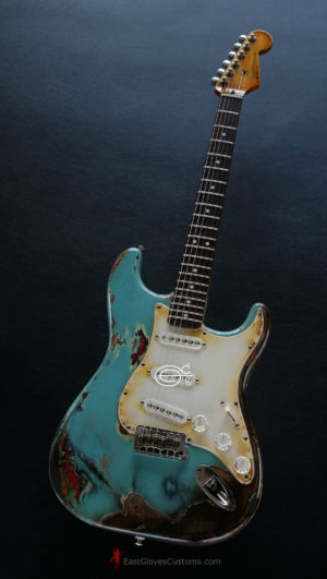 Fender Stratocaster 60th Anniversary Daphne Blue Heavy Aged Relic (SOLD) - Image 2