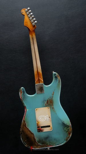 Fender Stratocaster 60th Anniversary Daphne Blue Heavy Aged Relic (SOLD) - Image 3