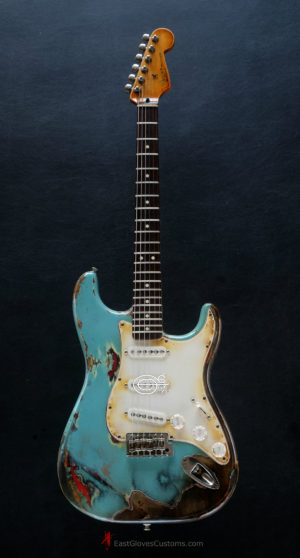 Fender Stratocaster 60th Anniversary Daphne Blue Heavy Aged Relic (SOLD) - Image 14
