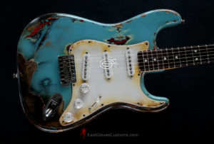 Fender Stratocaster 60th Anniversary Daphne Blue Heavy Aged Relic (SOLD) - Image 6