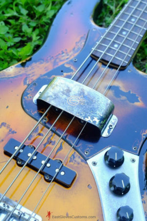 Fender Jazz Sunburst Bass Heavy Aged Relic by East Gloves Customs (SOLD) - Image 10