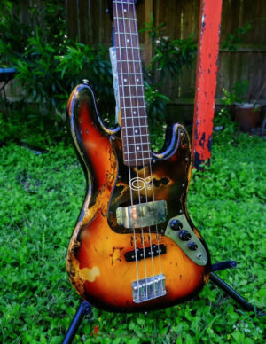 Fender Jazz Sunburst Bass Heavy Aged Relic by East Gloves Customs (SOLD) - Image 3