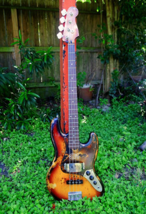 Fender Jazz Sunburst Bass Heavy Aged Relic by East Gloves Customs (SOLD) - Image 12