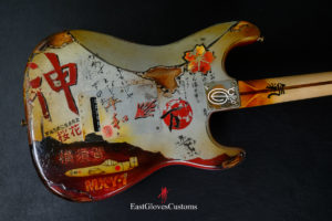 Fender MXY-7 Ohka Left Handed Cherry Blossom Kamikaze Heavy Aged Relic by East Gloves Customs (1of1)[SOLD] - Image 4