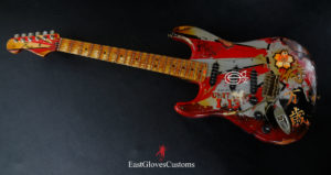 Fender MXY-7 Ohka Left Handed Cherry Blossom Kamikaze Heavy Aged Relic by East Gloves Customs (1of1)[SOLD] - Image 7