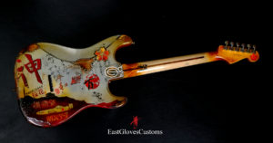 Fender MXY-7 Ohka Left Handed Cherry Blossom Kamikaze Heavy Aged Relic by East Gloves Customs (1of1)[SOLD] - Image 8