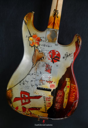 Fender MXY-7 Ohka Left Handed Cherry Blossom Kamikaze Heavy Aged Relic by East Gloves Customs (1of1)[SOLD] - Image 6