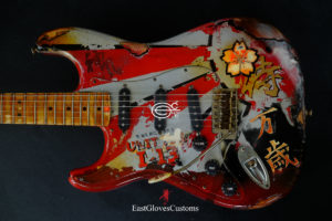 Fender MXY-7 Ohka Left Handed Cherry Blossom Kamikaze Heavy Aged Relic by East Gloves Customs (1of1)[SOLD] - Image 3