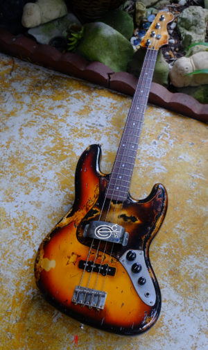 Fender Jazz Sunburst Bass Heavy Aged Relic by East Gloves Customs (SOLD) - Image 5
