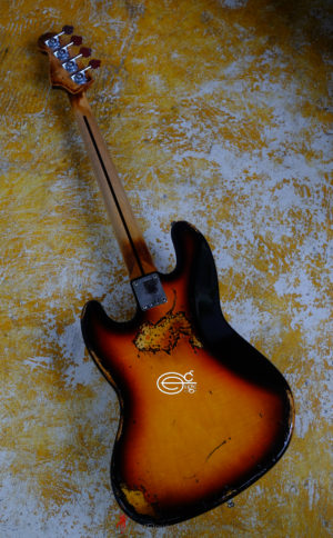 Fender Jazz Sunburst Bass Heavy Aged Relic by East Gloves Customs (SOLD) - Image 14
