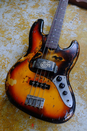 Fender Jazz Sunburst Bass Heavy Aged Relic by East Gloves Customs (SOLD) - Image 7