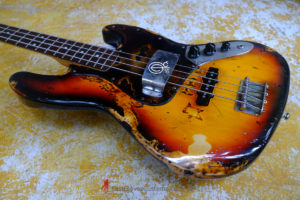 Fender Jazz Sunburst Bass Heavy Aged Relic by East Gloves Customs (SOLD) - Image 9