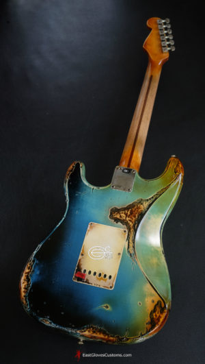 Fender Stratocaster Galaxy Blue Heavy AGed Relic by East Gloves Customs (Very Rare)[SOLD] - Image 13