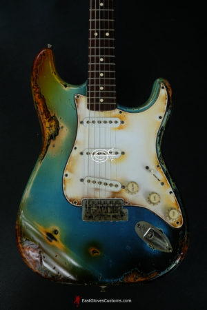 Fender Stratocaster Galaxy Blue Heavy AGed Relic by East Gloves Customs (Very Rare)[SOLD] - Image 5