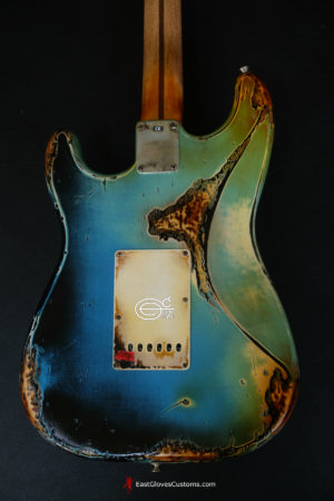 Fender Stratocaster Galaxy Blue Heavy AGed Relic by East Gloves Customs (Very Rare)[SOLD] - Image 6