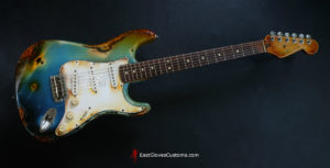 Fender Stratocaster Galaxy Blue Heavy AGed Relic by East Gloves Customs (Very Rare)[SOLD] - Image 11