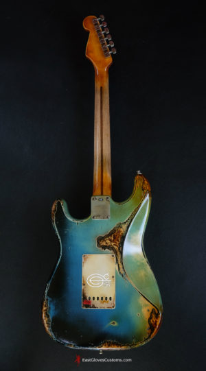 Fender Stratocaster Galaxy Blue Heavy AGed Relic by East Gloves Customs (Very Rare)[SOLD] - Image 3