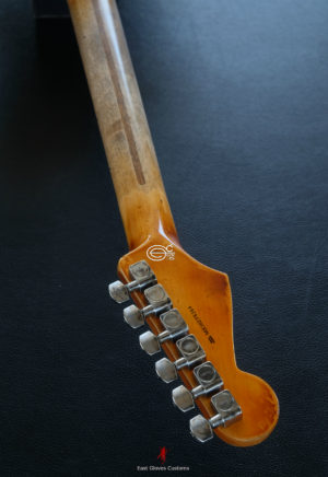Fender Stratocaster SSH Sunburst / Pelham Blue Heavy Aged Relic by East Gloves Customs (SOLD) - Image 17