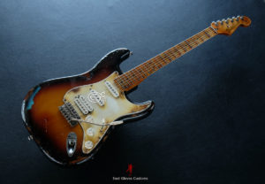 Fender Stratocaster SSH Sunburst / Pelham Blue Heavy Aged Relic by East Gloves Customs (SOLD) - Image 13