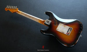 Fender Stratocaster SSH Sunburst / Pelham Blue Heavy Aged Relic by East Gloves Customs (SOLD) - Image 14
