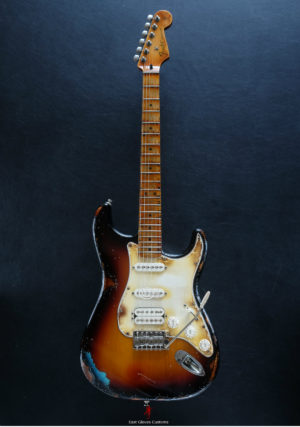 Fender Stratocaster SSH Sunburst / Pelham Blue Heavy Aged Relic by East Gloves Customs (SOLD) - Image 15
