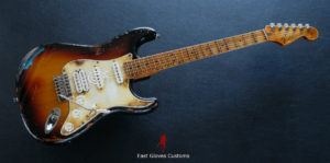 Fender Stratocaster SSH Sunburst / Pelham Blue Heavy Aged Relic by East Gloves Customs (SOLD) - Image 11