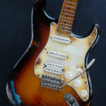 Fender Stratocaster SSH Sunburst / Pelham Blue Heavy Aged Relic by East Gloves Customs (SOLD)