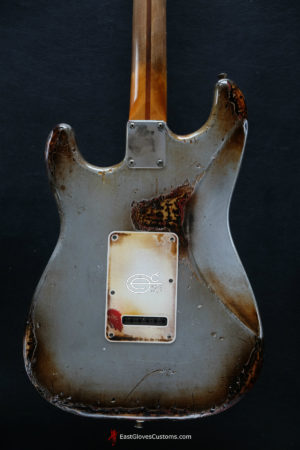 Fender Stratocaster Metallic Grey Silver Heavy Aged Relic (SOLD) - Image 5
