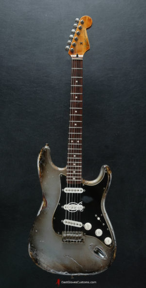 Fender Stratocaster Metallic Grey Silver Heavy Aged Relic (SOLD) - Image 8