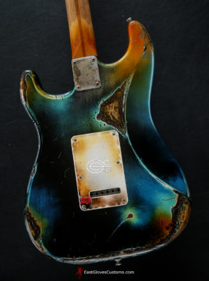 Fender Stratocaster Galaxy Blue Heavy Aged Relic by East Gloves Customs (Very Rare)(SOLD) - Image 9