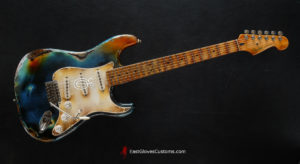 Fender Stratocaster Galaxy Blue Heavy Aged Relic by East Gloves Customs (Very Rare)(SOLD) - Image 12