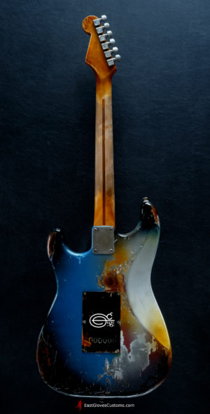 Fender Stratocaster Pelham Blue / Silver Gray Heavy Aged Relic by East Gloves Customs (SOLD) - Image 5