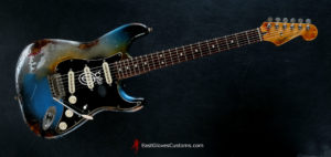 Fender Stratocaster Pelham Blue / Silver Gray Heavy Aged Relic by East Gloves Customs (SOLD) - Image 11