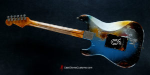 Fender Stratocaster Pelham Blue / Silver Gray Heavy Aged Relic by East Gloves Customs (SOLD) - Image 12