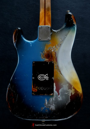 Fender Stratocaster Pelham Blue / Silver Gray Heavy Aged Relic by East Gloves Customs (SOLD) - Image 7