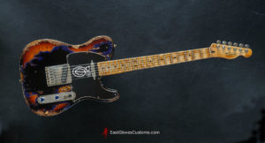 Fender Telecaster Midnight Blue/Sunburst Heavy Aged Relic by East Gloves Customs (SOLD) - Image 10