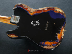 Fender Telecaster Midnight Blue/Sunburst Heavy Aged Relic by East Gloves Customs (SOLD) - Image 9