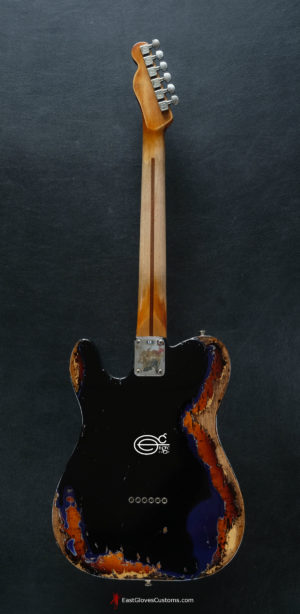 Fender Telecaster Midnight Blue/Sunburst Heavy Aged Relic by East Gloves Customs (SOLD) - Image 15