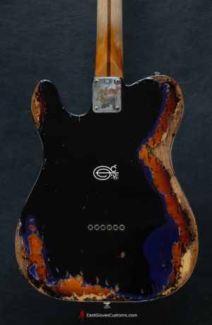 Fender Telecaster Midnight Blue/Sunburst Heavy Aged Relic by East Gloves Customs (SOLD) - Image 13