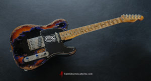 Fender Telecaster Midnight Blue/Sunburst Heavy Aged Relic by East Gloves Customs (SOLD) - Image 6