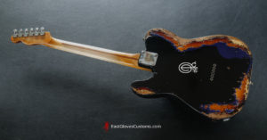 Fender Telecaster Midnight Blue/Sunburst Heavy Aged Relic by East Gloves Customs (SOLD) - Image 7