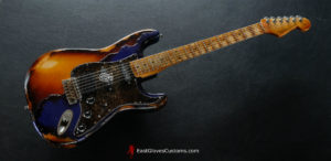 Fender Stratocaster Midnight Blue/Sunburst Heavy Aged Relic (SOLD) - Image 12