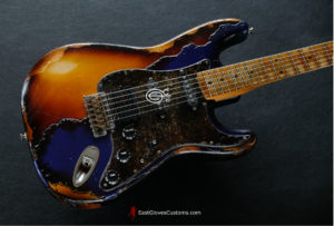 Fender Stratocaster Midnight Blue/Sunburst Heavy Aged Relic (SOLD) - Image 7