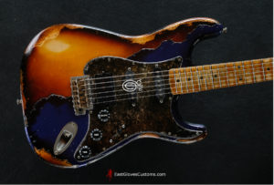 Fender Stratocaster Midnight Blue/Sunburst Heavy Aged Relic (SOLD) - Image 9