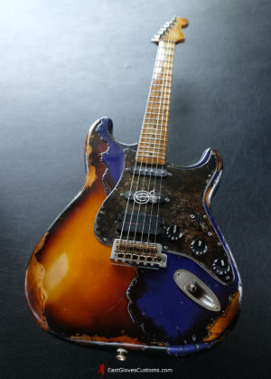 Fender Stratocaster Midnight Blue/Sunburst Heavy Aged Relic (SOLD) - Image 6