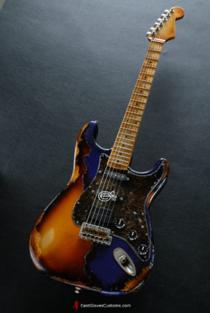 Fender Stratocaster Midnight Blue/Sunburst Heavy Aged Relic (SOLD) - Image 11