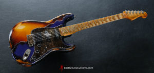 Fender Stratocaster Midnight Blue/Sunburst Heavy Aged Relic (SOLD) - Image 14