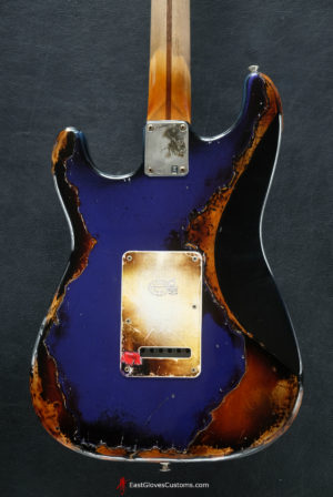 Fender Stratocaster Midnight Blue/Sunburst Heavy Aged Relic (SOLD) - Image 5