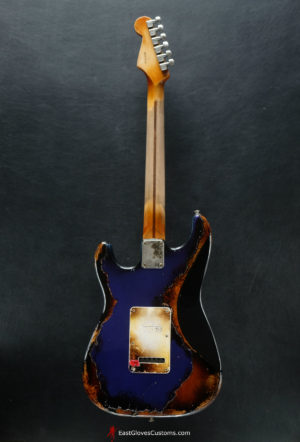 Fender Stratocaster Midnight Blue/Sunburst Heavy Aged Relic (SOLD) - Image 3