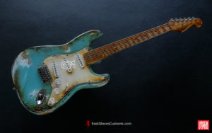 Fender Stratocaster Daphne Blue Heavy Aged Relic (SOLD) - Image 13